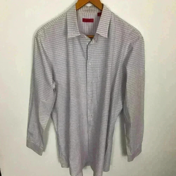 Hugo Boss Multi-Color Red Label 17.5 Checked Shirt - Picture 2 of 4